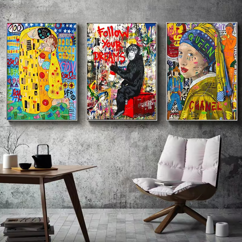 Abstract Graffiti Street Art F - Street Fashion Poster 评论和价格