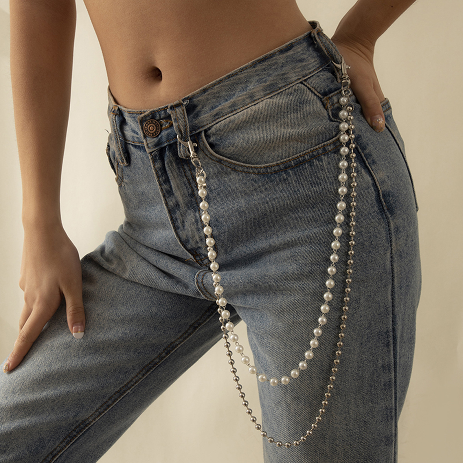 Simple Waist Chain For Women T - Street Fashion Jeans Women 评论和价格