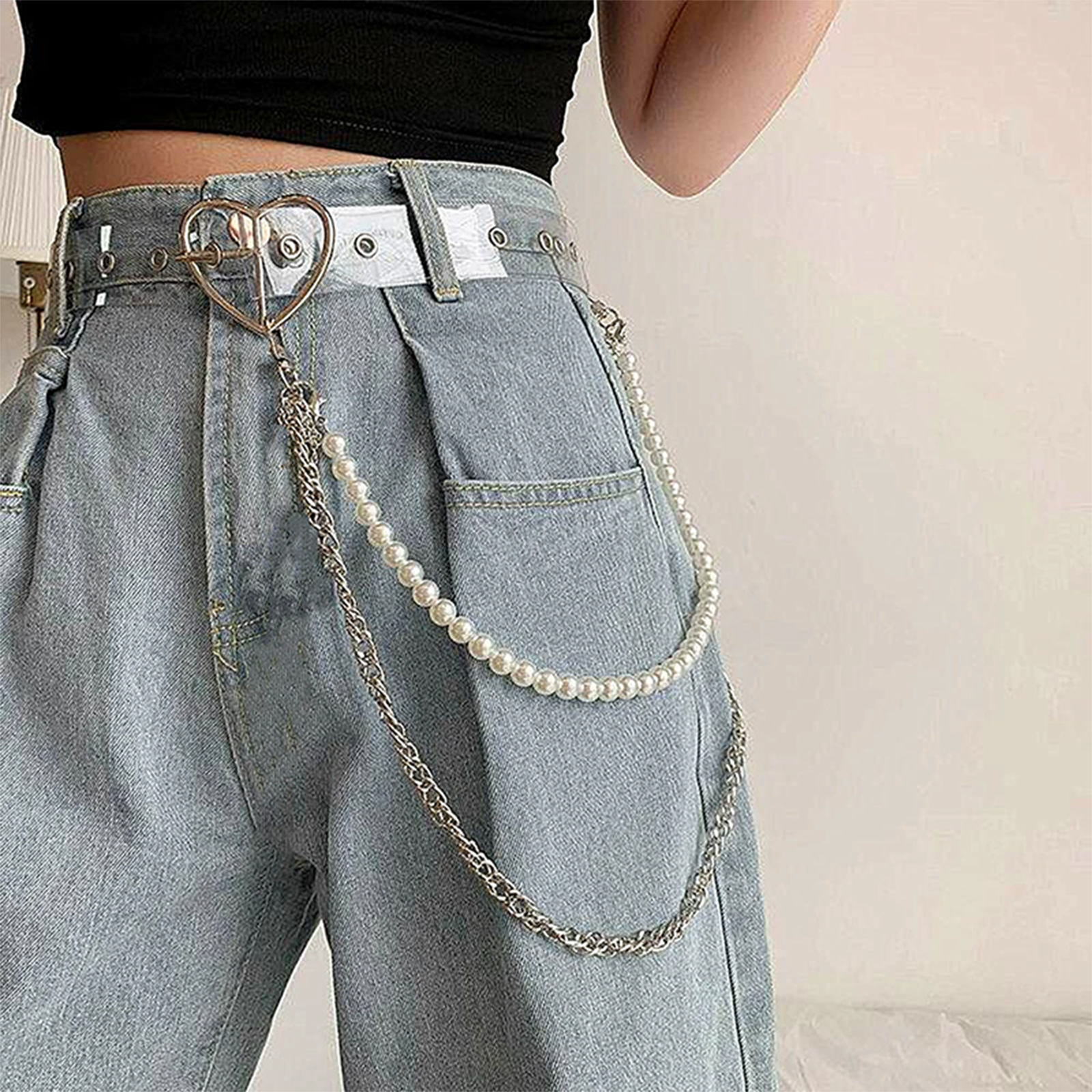 Simple Waist Chain For Women T - Street Fashion Jeans Women 评论和价格