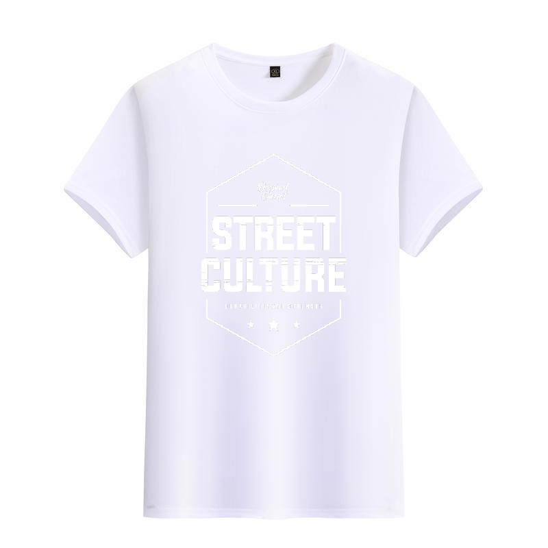 Men's Black Round-Neck Short-S - Street Fashion Culture 评论和价格