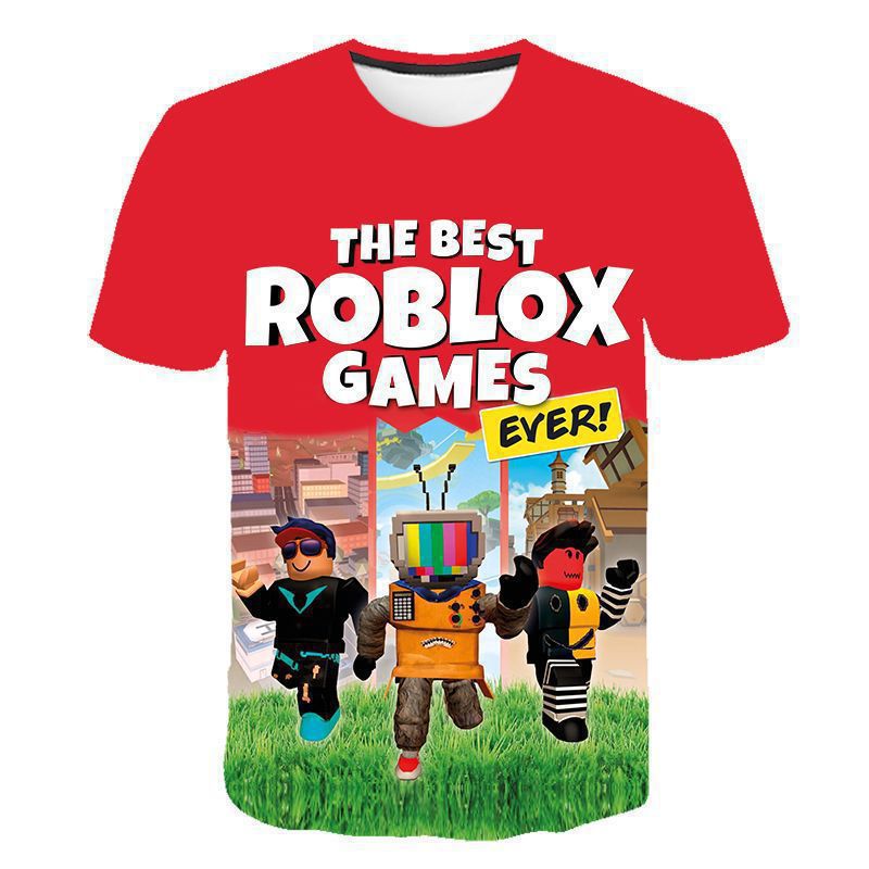 Roblox Game Kids T-Shirt Cospl - Street Fashion Roblox 评论和价格