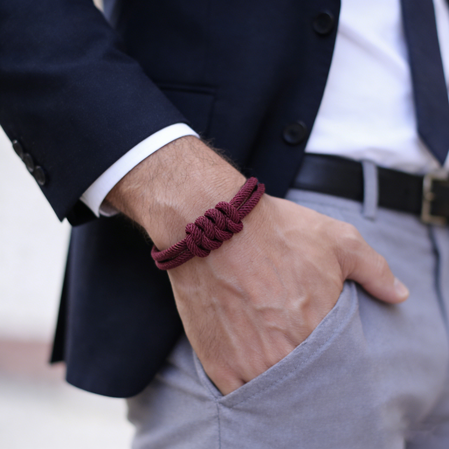 Stylish Men Rope Bracelet High - Street Fashion In Milan 评论和价格