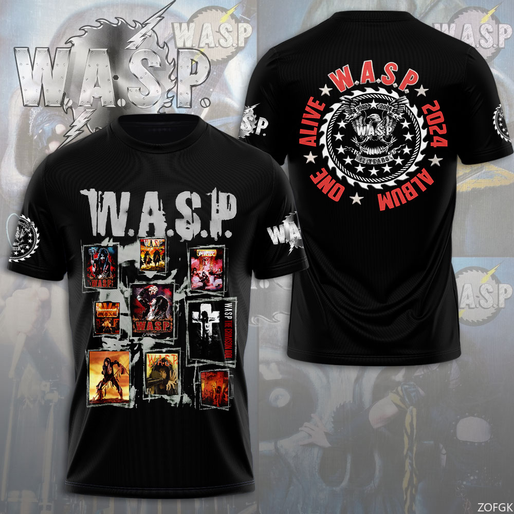 W.A.S.P Rock 3D Printing T-shi - Street Fashion Baggy 评论和价格