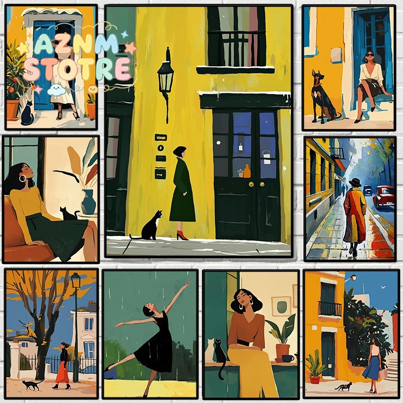 1pc frameless Anime Styles Cit - Street Fashion Poster 评论和价格