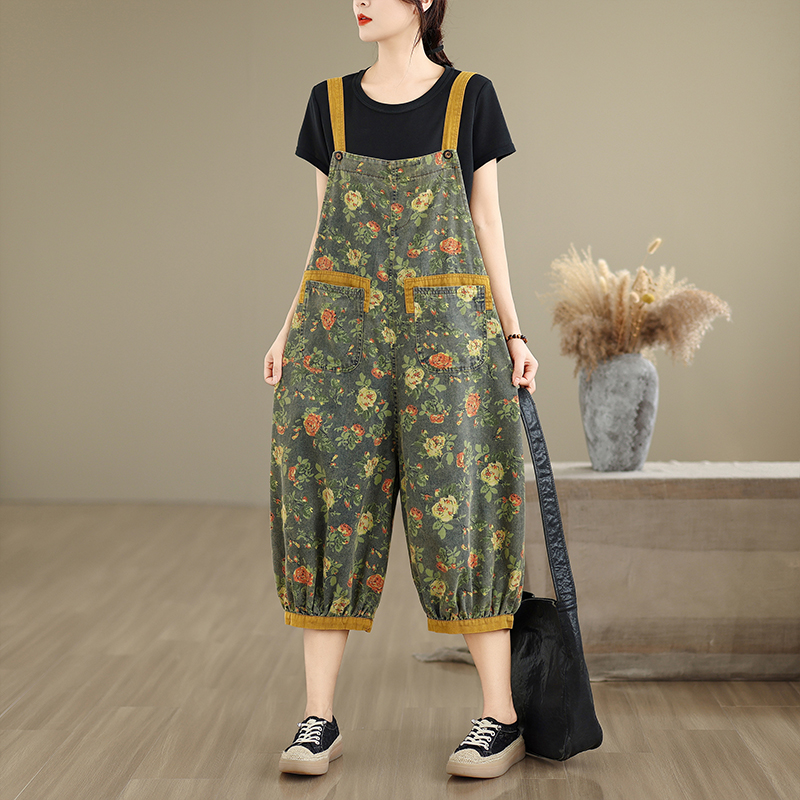 Fashion Print Floral Y2K Denim - Street Fashion Jeans Women 评论和价格