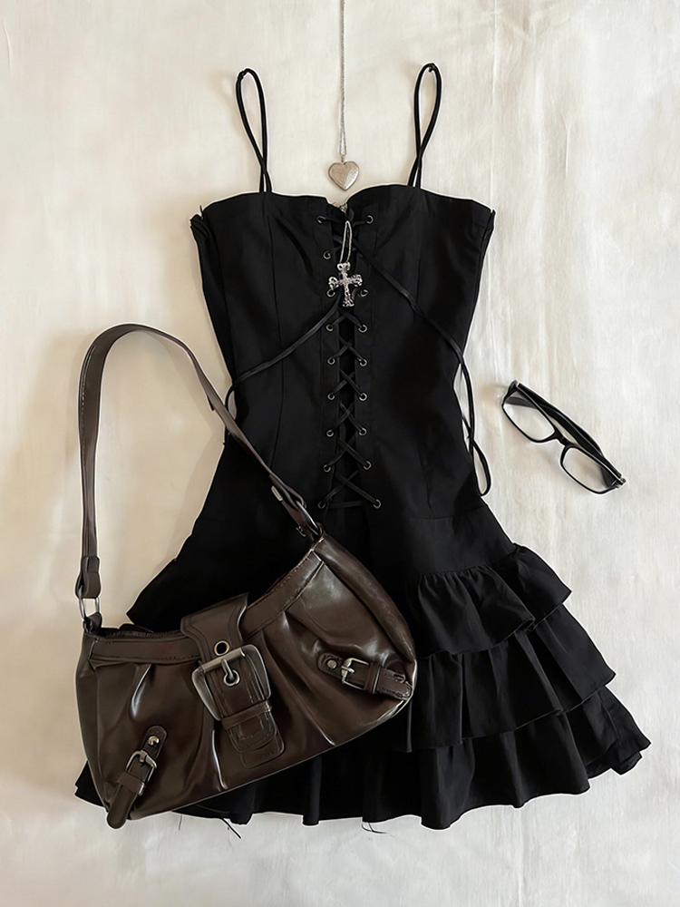 Goth Dresses Sexy Y2k 2000s Vi - Street Fashion Goth 评论和价格