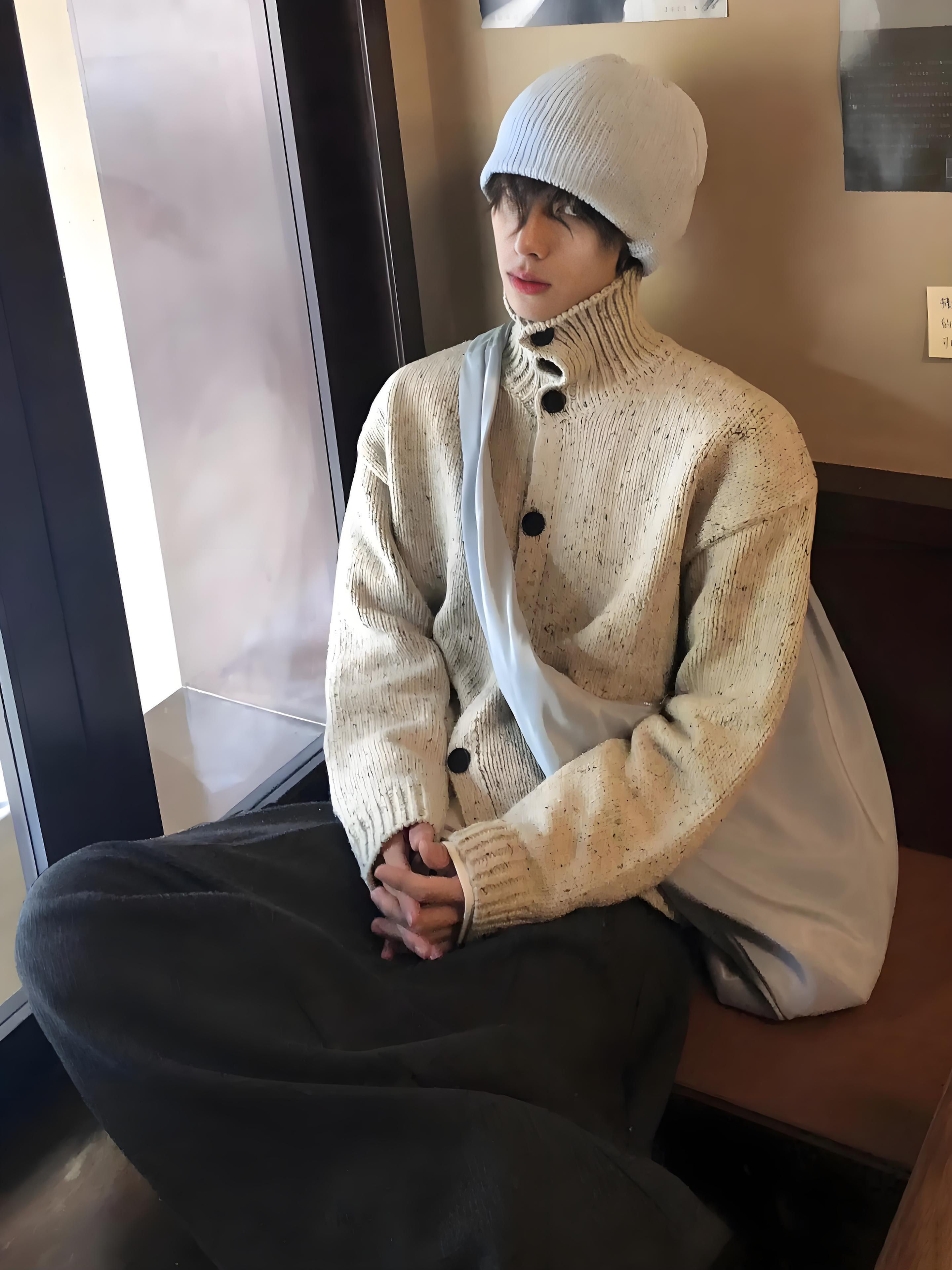 Fur Collar Pullovers Blancos M - Street Fashion Culture 评论和价格