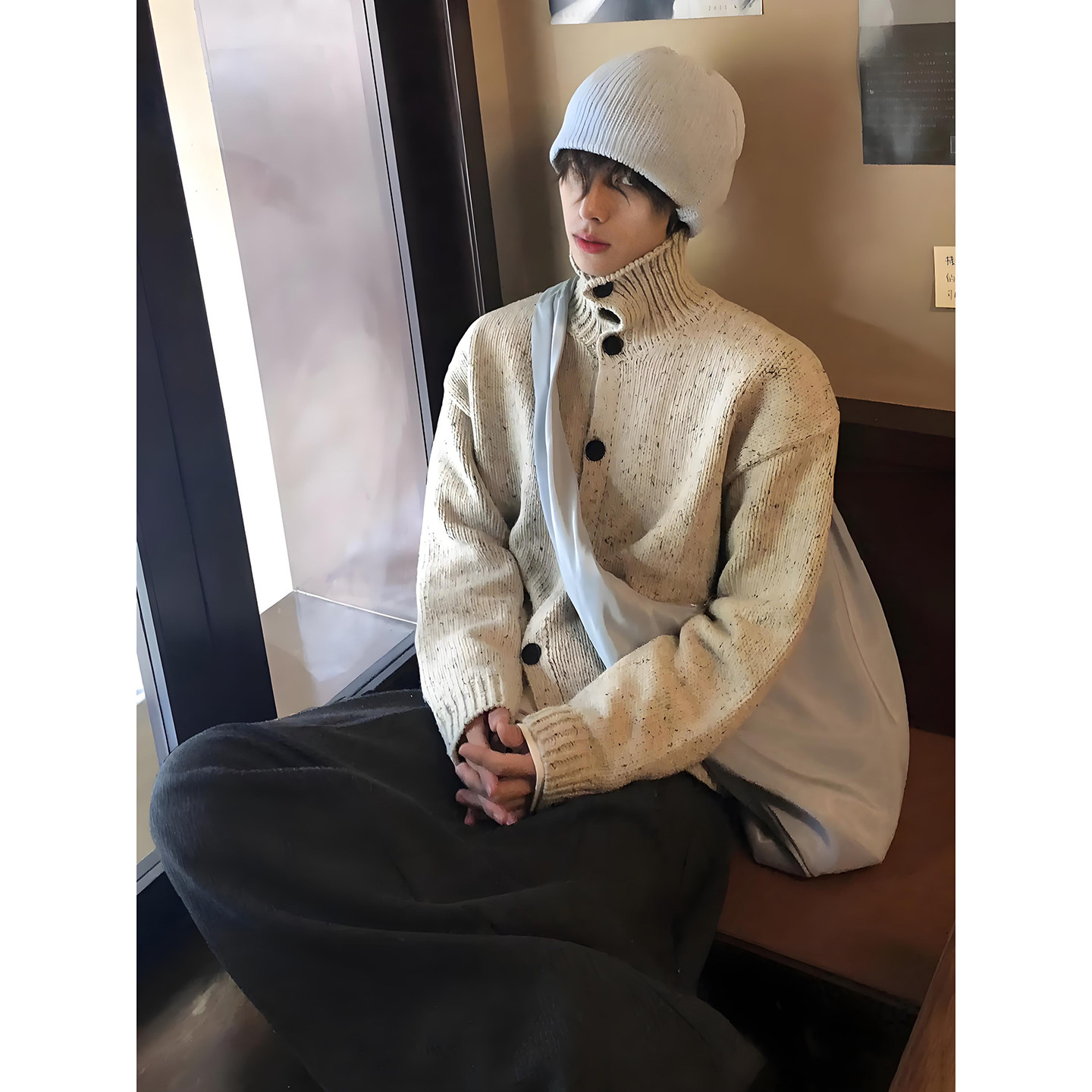Fur Collar Pullovers Blancos M - Street Fashion Culture 评论和价格