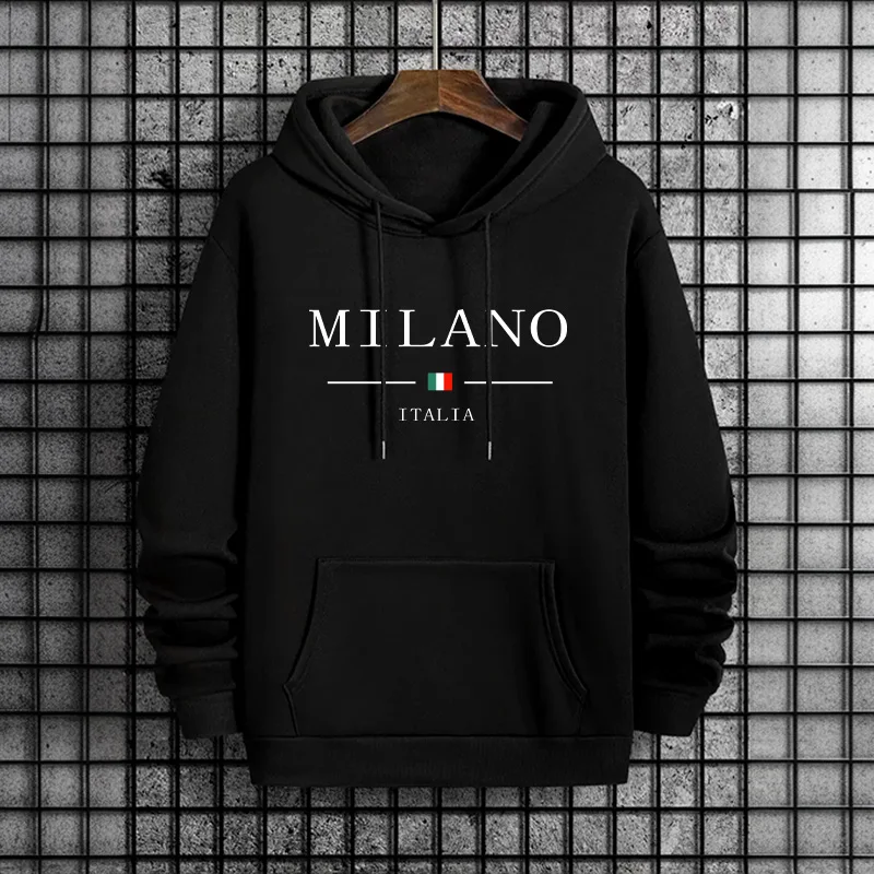 Italy Milan Fashion Men's Hood - Street Fashion In Milan 评论和价格