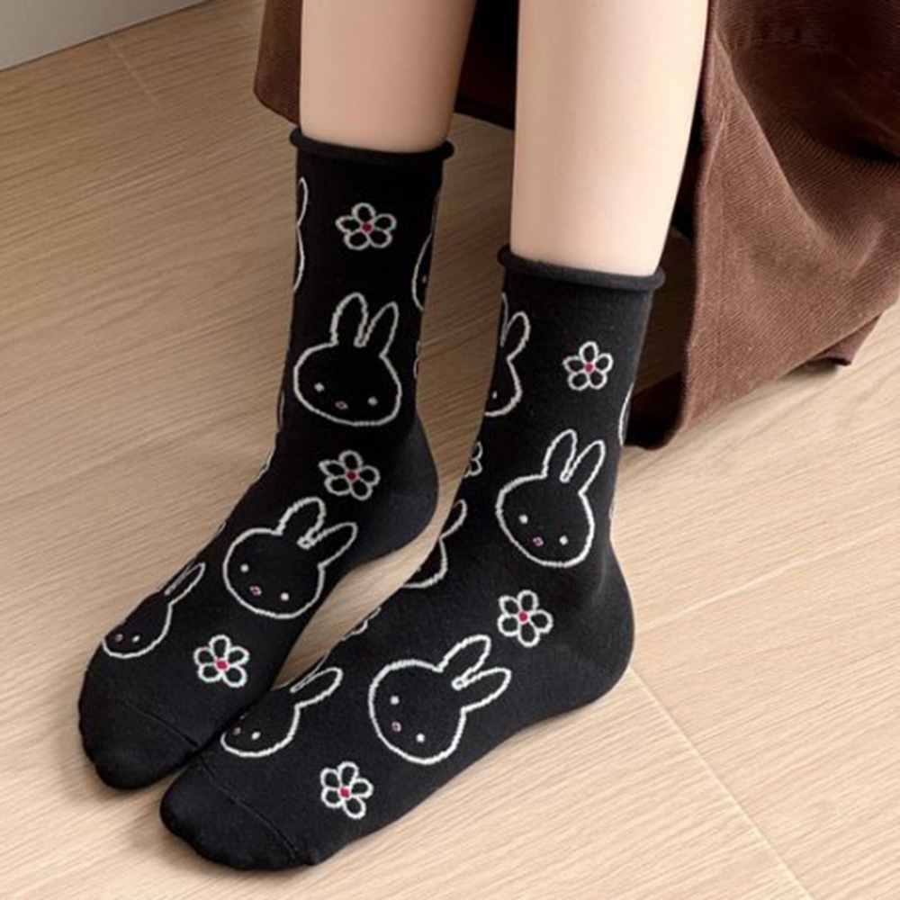 5 Pair Cute Funny Cartoon Rabb - Street Fashion Style Youtube 评论和价格