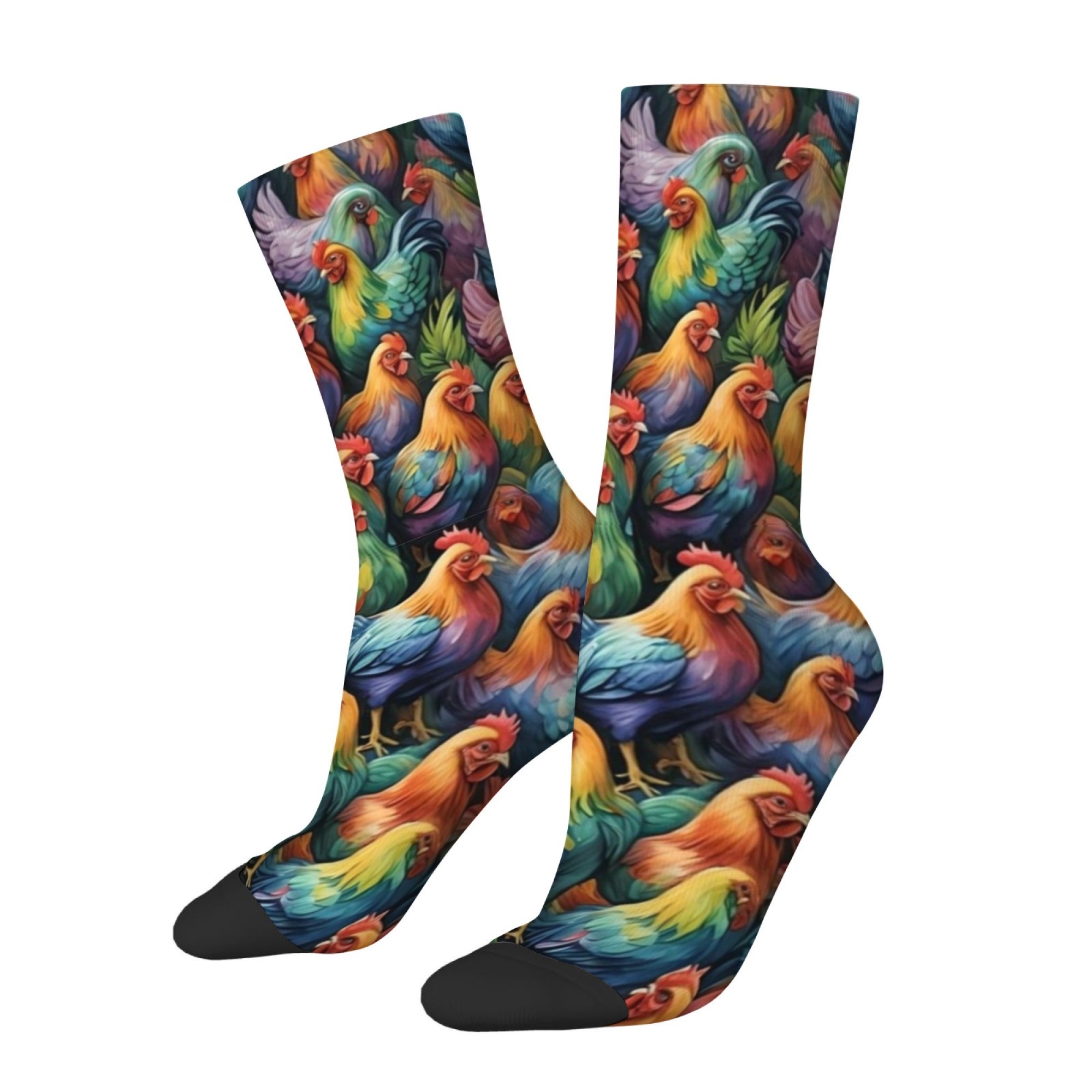 Novelty Funny Hen Print Men's  - Street Fashion Style Youtube 评论和价格