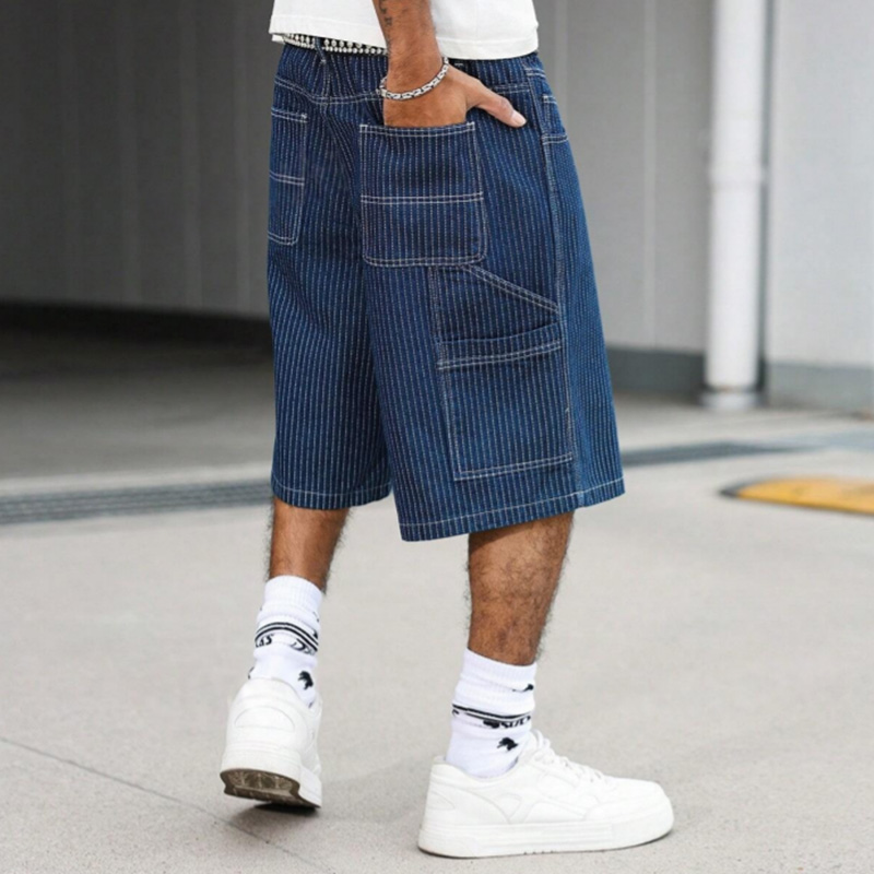 Vintage Hickory Stripe Baggy D - Street Fashion Baggy 评论和价格