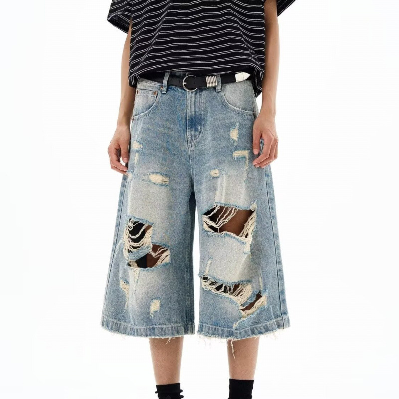 New Men Vintage Ripped Baggy S - Street Fashion Baggy 评论和价格