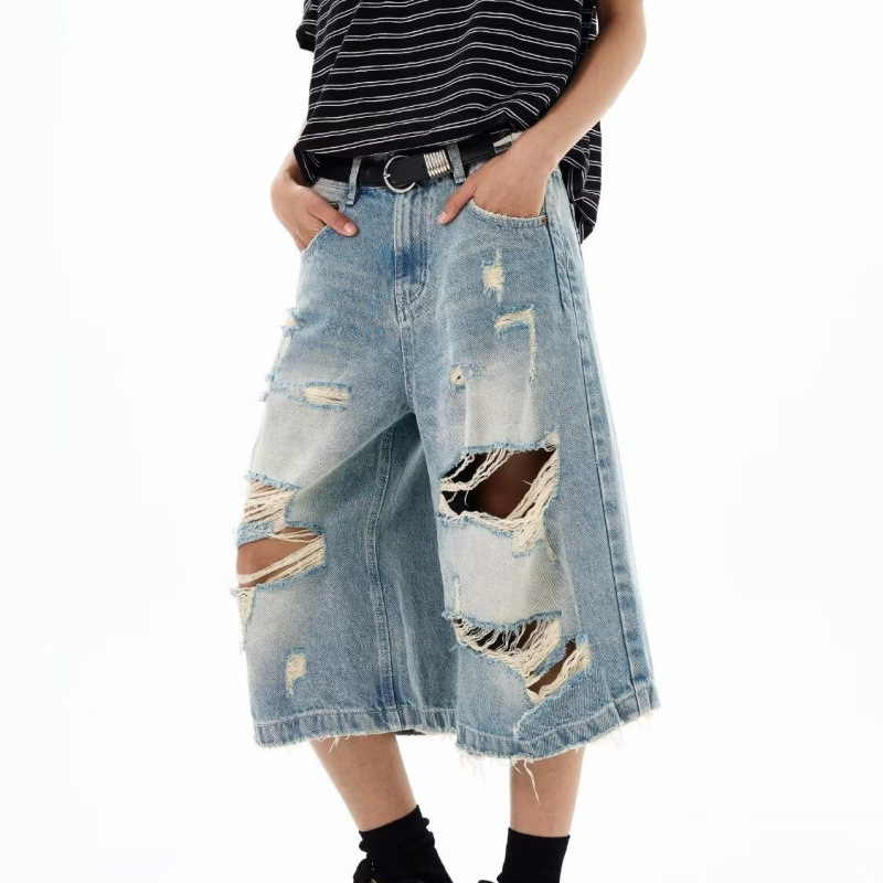 New Men Vintage Ripped Baggy S - Street Fashion Baggy 评论和价格