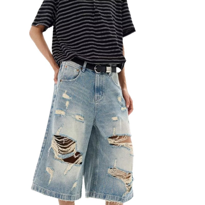 New Men Vintage Ripped Baggy S - Street Fashion Baggy 评论和价格